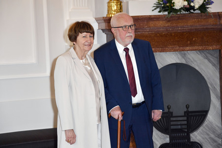 Ehrung von Lothar de Maizière im Schloss Bellevue in Berlin