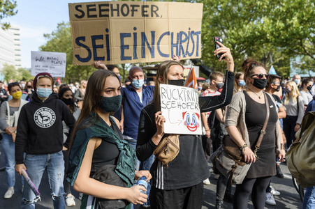 Demonstration 'Es reicht! - Wir haben Platz' in Berlin