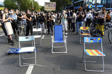 Demonstration 'Es reicht! - Wir haben Platz' in Berlin
