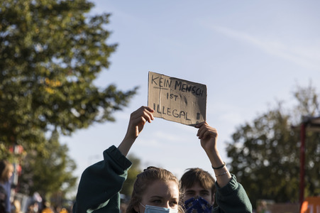 Demonstration 'Es reicht! - Wir haben Platz' in Berlin