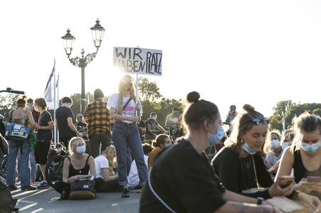Demonstration 'Es reicht! - Wir haben Platz' in Berlin