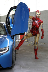 GEEK ART: Iron Woman und Black Widow Bodypainting