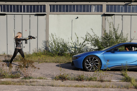 GEEK ART: Iron Woman und Black Widow Bodypainting