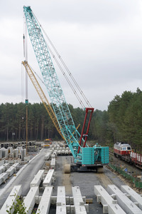 Baustelle der Tesla Gigafactory 4 in Grünheide