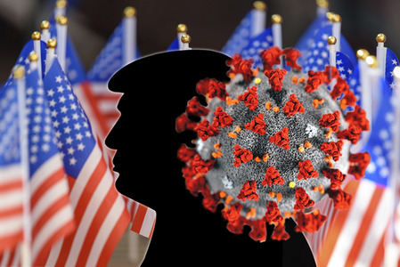 Symbolfoto Trump-Corona