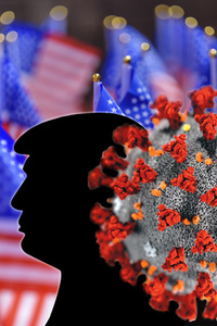 Symbolfoto Trump-Corona