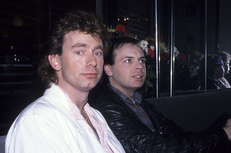 Pressekonferenz mit Sharpe & Numan in London