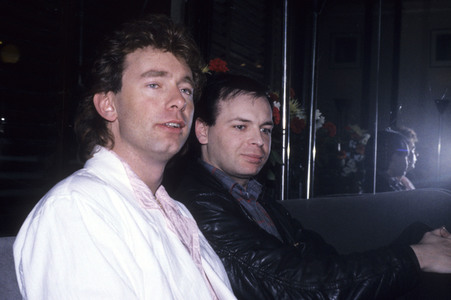 Pressekonferenz mit Sharpe & Numan in London