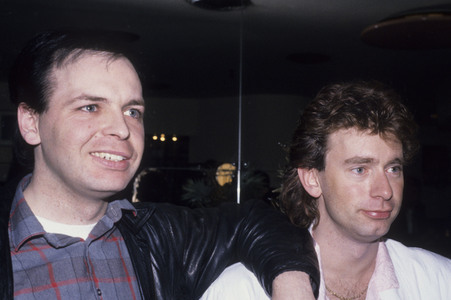 Pressekonferenz mit Sharpe & Numan in London