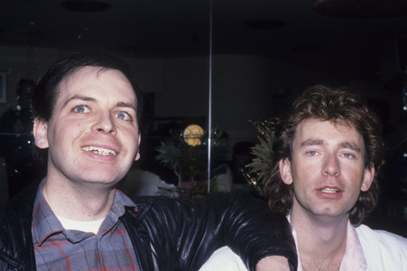 Pressekonferenz mit Sharpe & Numan in London