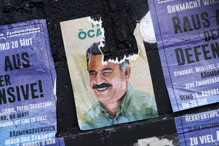 Symbolfoto Öcalan-Plakat