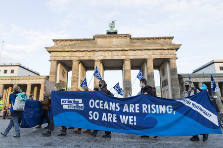 Protestaktion von Exctinction Rebellion in Berlin