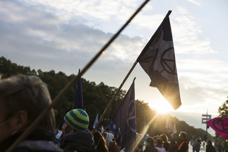 Protestaktion von Exctinction Rebellion in Berlin