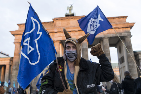 Protestaktion von Exctinction Rebellion in Berlin