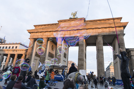 Protestaktion von Exctinction Rebellion in Berlin