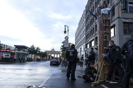 Protestaktion von Exctinction Rebellion in Berlin