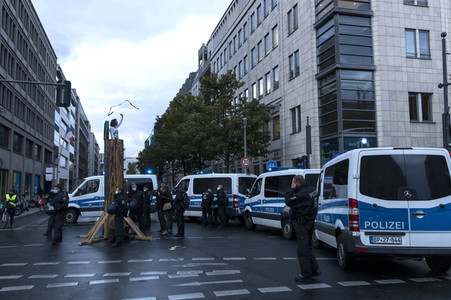 Protestaktion von Exctinction Rebellion in Berlin