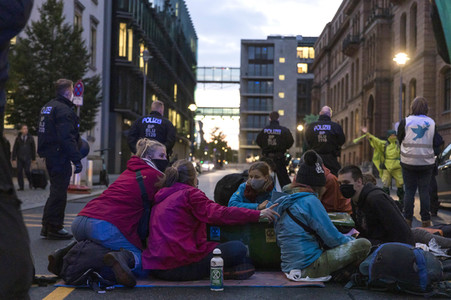 Protestaktion von Exctinction Rebellion in Berlin