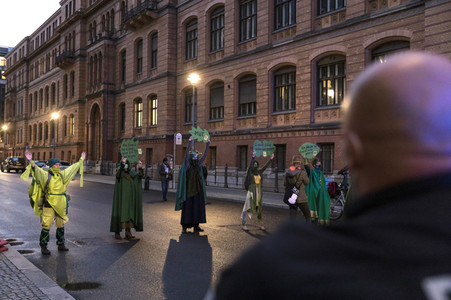 Protestaktion von Exctinction Rebellion in Berlin