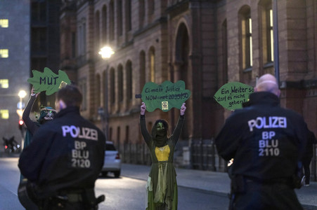 Protestaktion von Exctinction Rebellion in Berlin