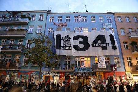 Räumung des Wohnprojektes Liebig 34 in Berlin