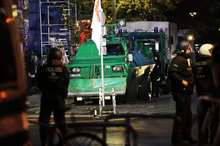 Räumung des Wohnprojektes Liebig 34 in Berlin