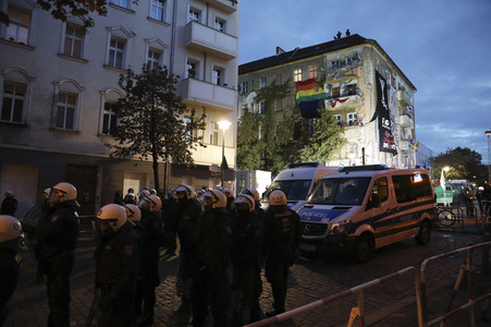 Räumung des Wohnprojektes Liebig 34 in Berlin