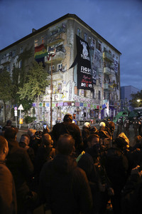 Räumung des Wohnprojektes Liebig 34 in Berlin