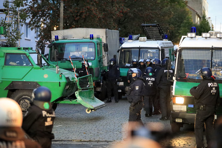 Räumung des Wohnprojektes Liebig 34 in Berlin