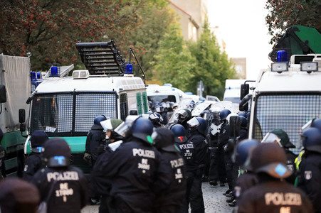 Räumung des Wohnprojektes Liebig 34 in Berlin