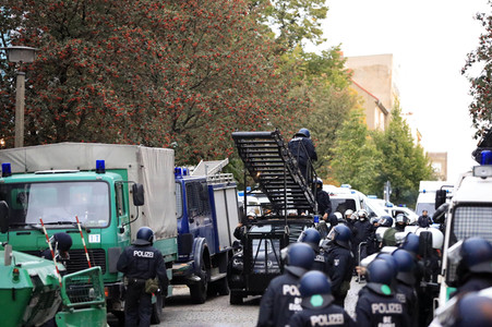 Räumung des Wohnprojektes Liebig 34 in Berlin