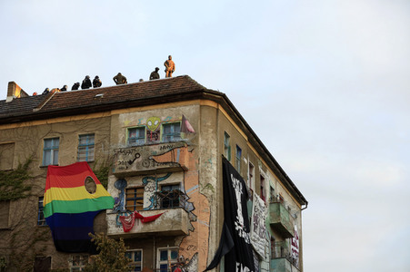 Räumung des Wohnprojektes Liebig 34 in Berlin