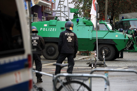 Räumung des Wohnprojektes Liebig 34 in Berlin