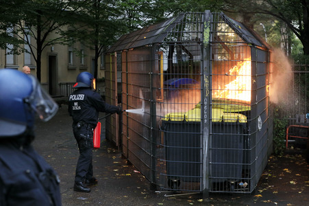 Räumung des Wohnprojektes Liebig 34 in Berlin