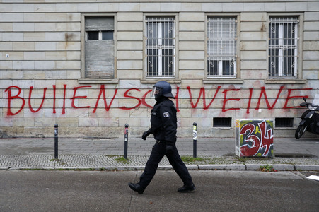 Räumung des Wohnprojektes Liebig 34 in Berlin