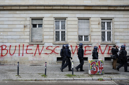 Räumung des Wohnprojektes Liebig 34 in Berlin