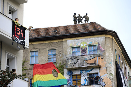 Räumung des Wohnprojektes Liebig 34 in Berlin