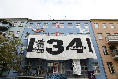 Räumung des Wohnprojektes Liebig 34 in Berlin