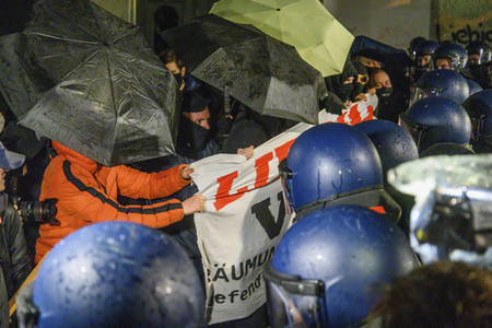 Räumung des Wohnprojektes Liebig 34 in Berlin