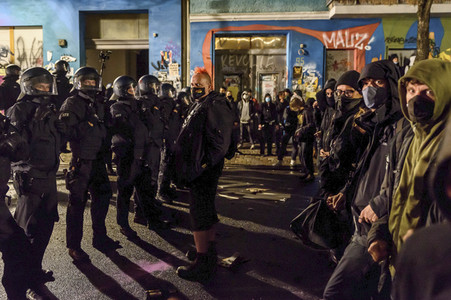 Räumung des Wohnprojektes Liebig 34 in Berlin