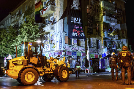 Räumung des Wohnprojektes Liebig 34 in Berlin
