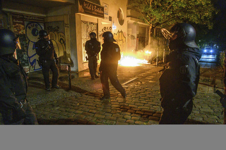 Räumung des Wohnprojektes Liebig 34 in Berlin