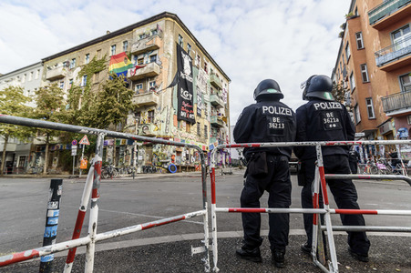 Räumung des Hausprojekts Liebig 34 in Berlin