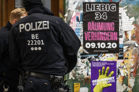 Räumung des Hausprojekts Liebig 34 in Berlin