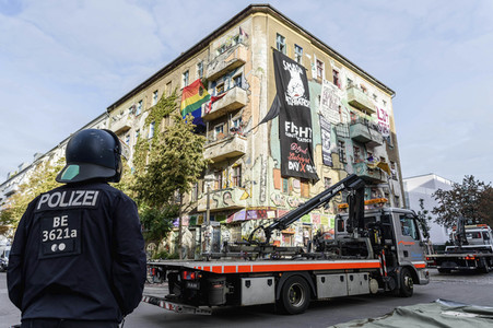 Räumung des Hausprojekts Liebig 34 in Berlin