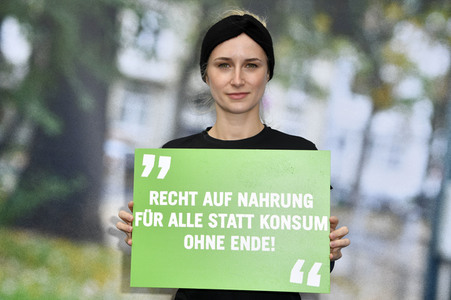 Fototermin der Welthungerhilfe in Berlin