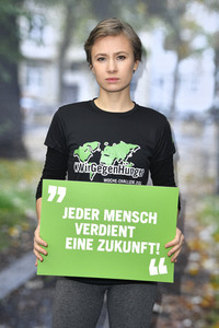 Fototermin der Welthungerhilfe in Berlin