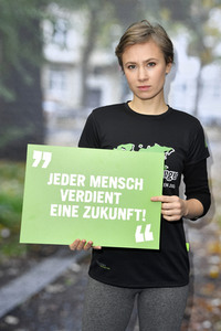 Fototermin der Welthungerhilfe in Berlin