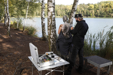 NATURE ART: Birken / Birch Trees Bodypainting