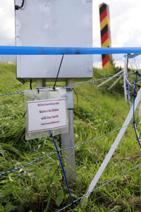 Wildschweinbarriere bei Görlitz